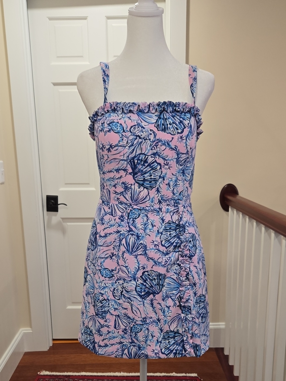 Lilly Pulitzer Pink and Blue Printed Shell Skort Dress